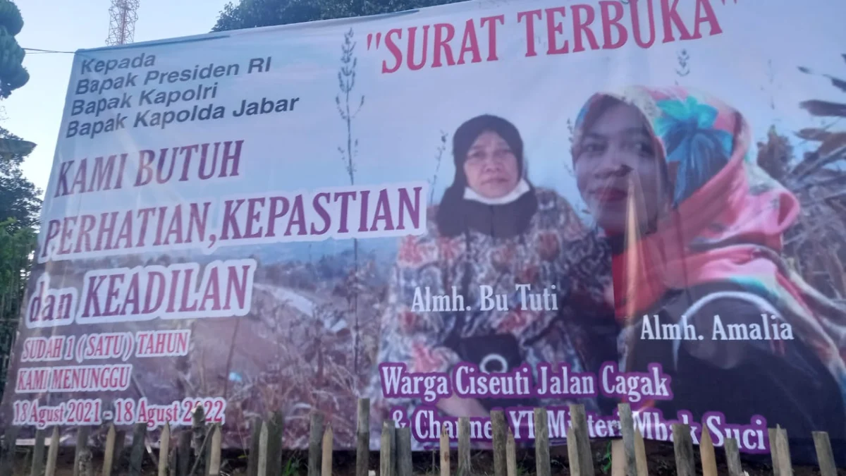 Warga Sekitar TKP Pembunuhan Ibu Anak di Subang Bergerak, Pasang Baligho