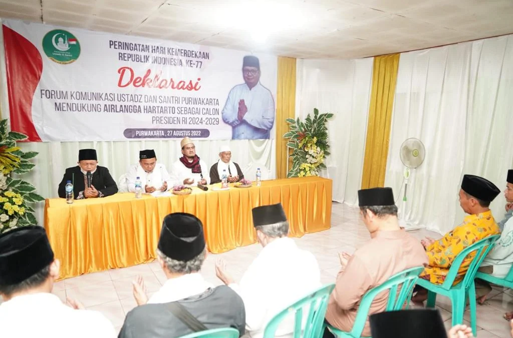 Forum Ustadz dan Santri Purwakarta Deklarasikan Airlangga Hartarto Capres 2024