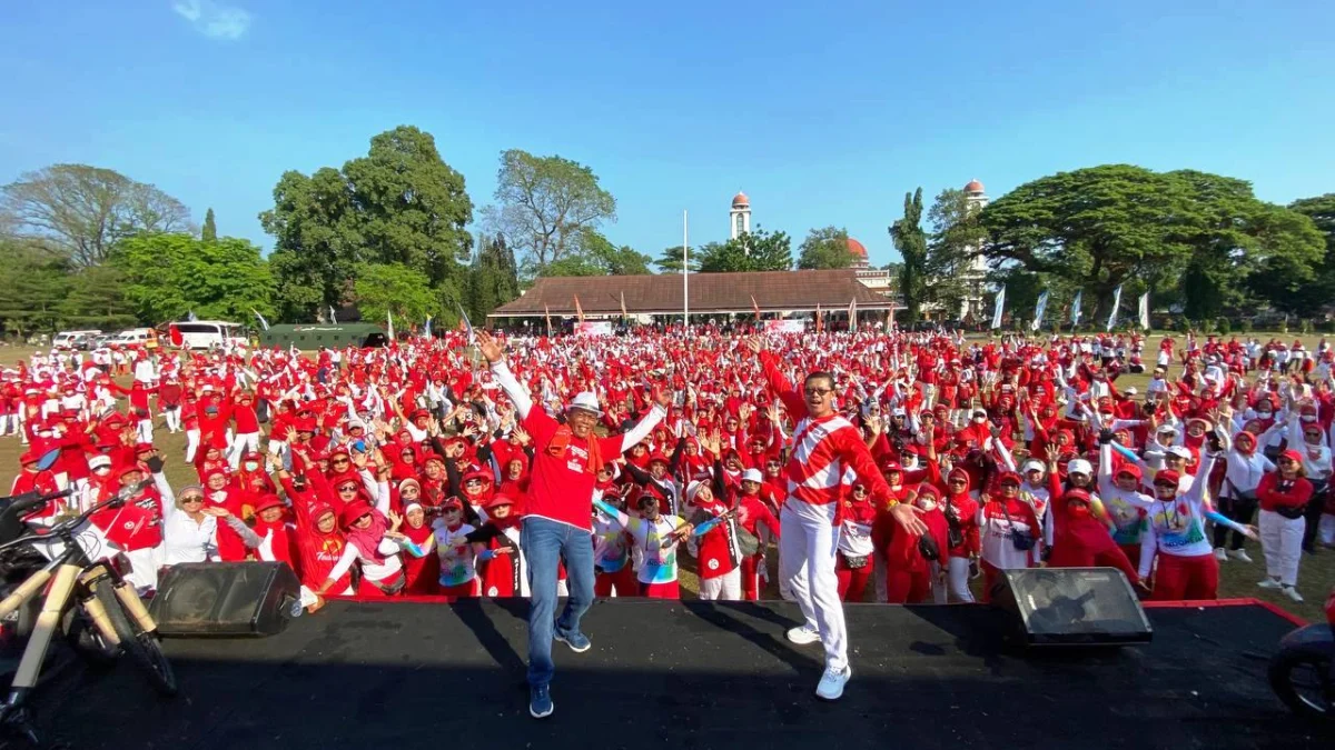 Senam Merah Putih Tingkatkan Nasionalisme, Tingkatkan Kesehatan Masyarakat