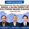 Tiga Dosen Calonkan Diri Jadi Direktur POLSUB, Berikut Ini Visi dan Misinya!