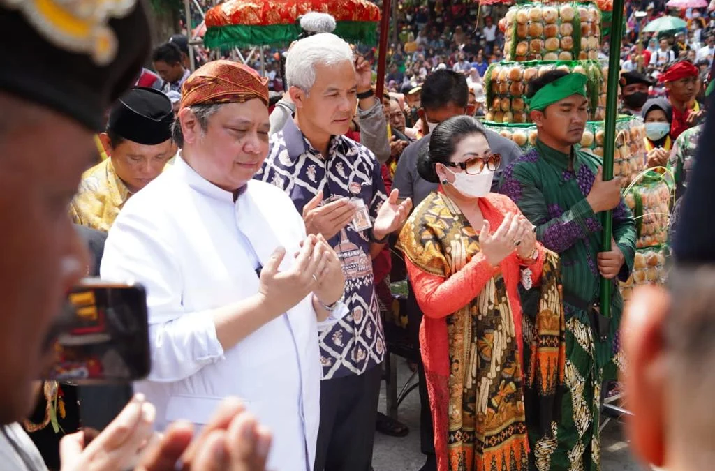 Hadiri Tradisi Yaa Qowiyyu, Airlangga: Berilah Kekuatan Kepada Kami Umat Muslim