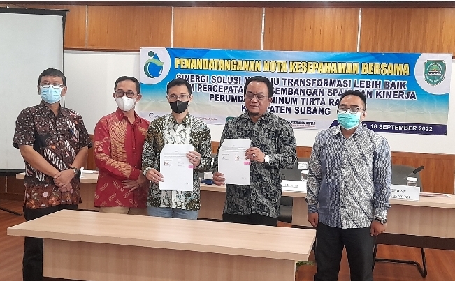 Perumda Tirta Rangga Subang Jalin Kerjasama dengan Beberapa Perusahaan, Ini Inovasi-inovasinya