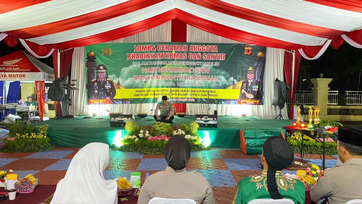 Polres Subang Gelar Lomba Ceramah Dai Kamtibmas, Pertebal Keimanan Jajaran Polri 