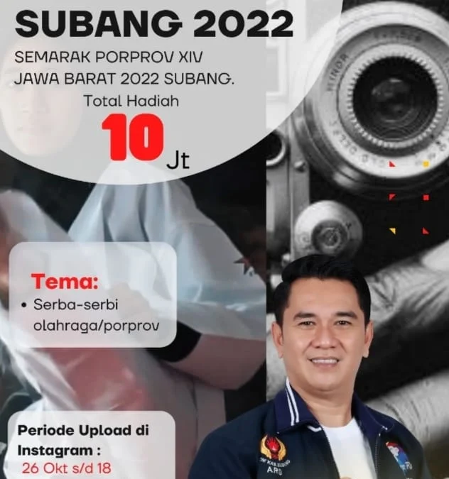 KONI Subang Gelar Lomba Foto Semarak PORPROV XIV Jabar, Hadiah Totalnya Rp10 Juta