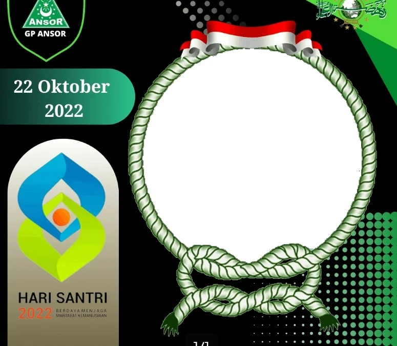 Download twibbon hari santri 2022