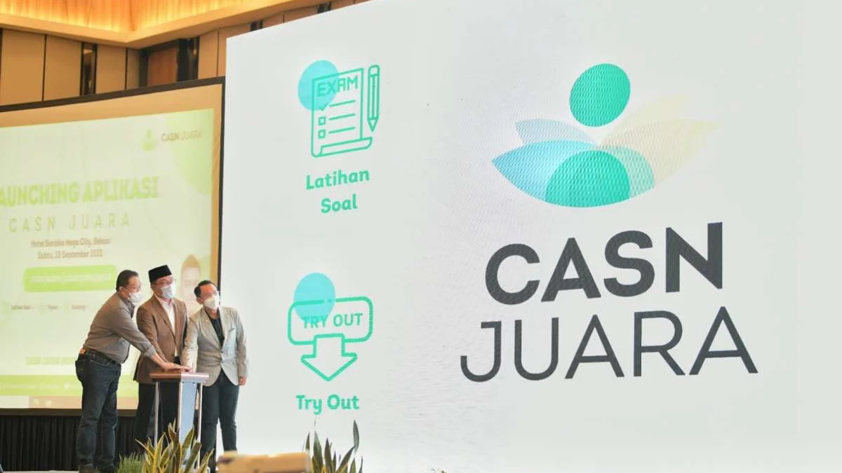 Ridwan Kamil Luncurkan Tryout CASN Juara Sarana Pembelajaran untuk Seleksi Calon ASN