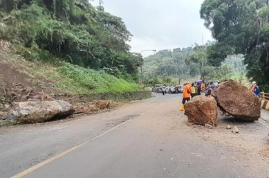 Kondisi terkini longsor di Cadas Pangeran