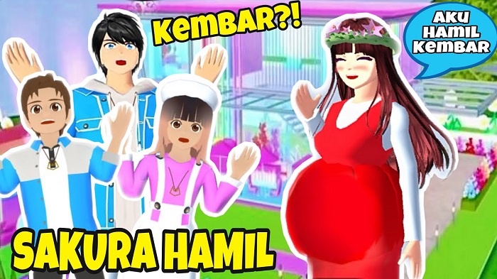 Film Drama Sakura School Simulator HAMIL! Cek Link Ini (Foto via Youtube.com/Nicole Annabelle)