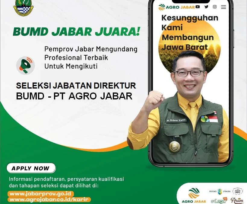 Seleksi Calon Direktur PT Agro Jabar Resmi Dimulai