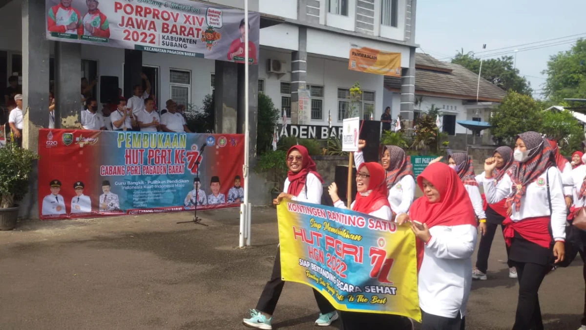 Peringatan HUT ke-77 PGRI di Pagaden Barat Berlangsung Meriah