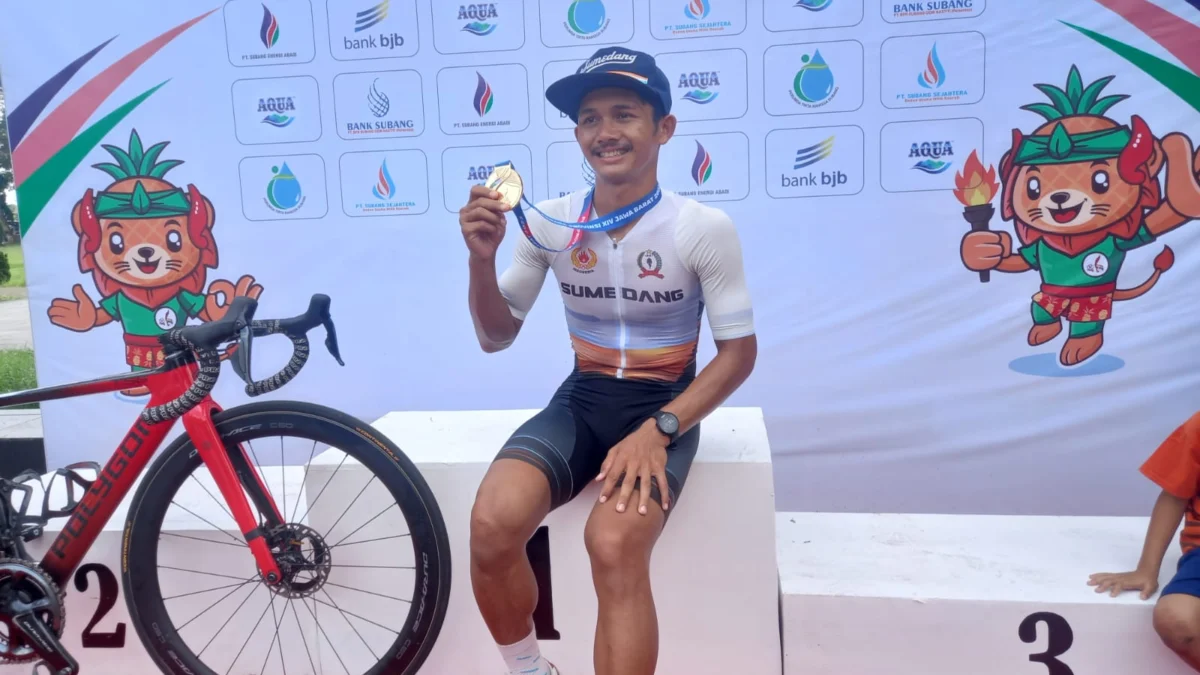 Pembalap Sumedang Raih Emas di Kategori Criterium Balap Sepeda Porprov XIV Jabar