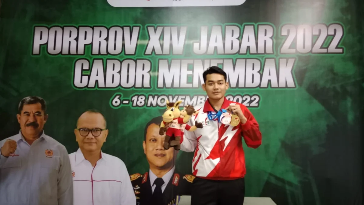 Atlet Tembak Cirebon M Wafi Raih 1 Emas dan 1 Perunggu pada Porprov XIV Jawa Barat