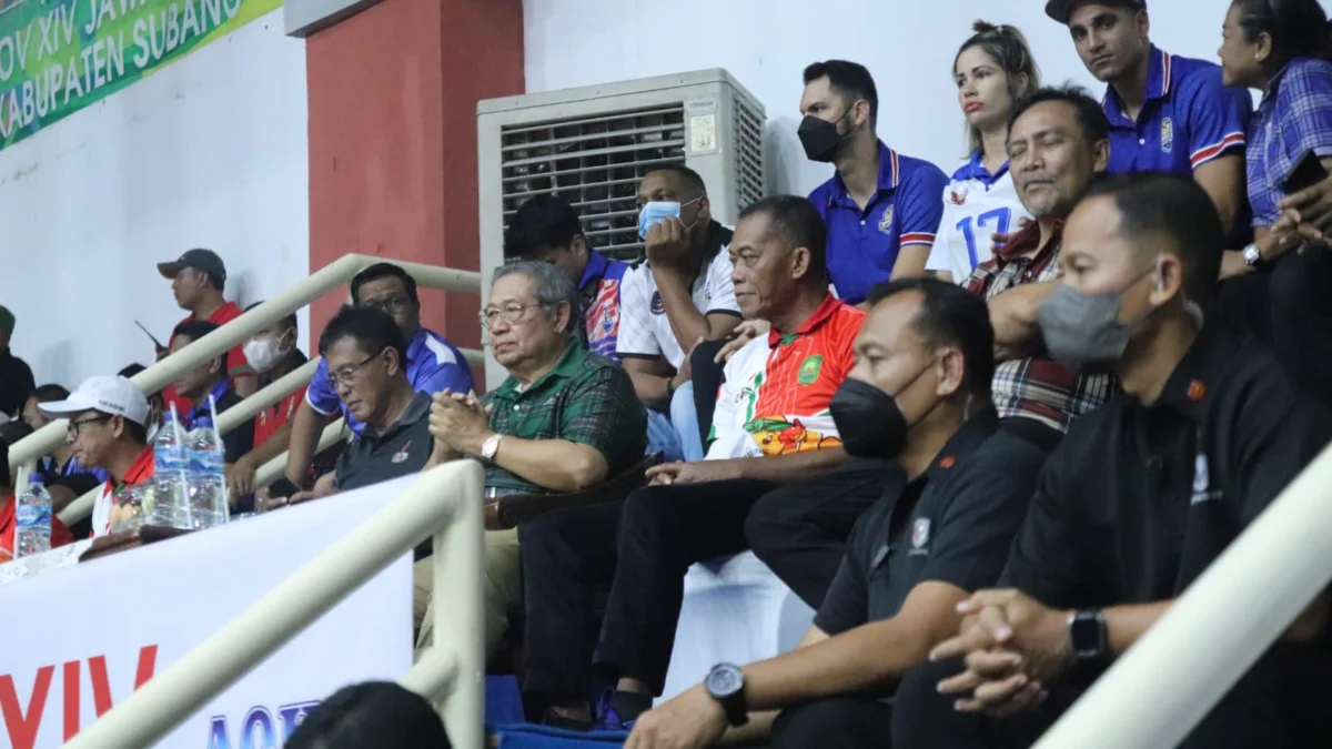 SBY Datang ke Gor Gotong Royong Nonton Final Voli Indor Putra Porprov XIV Jabar