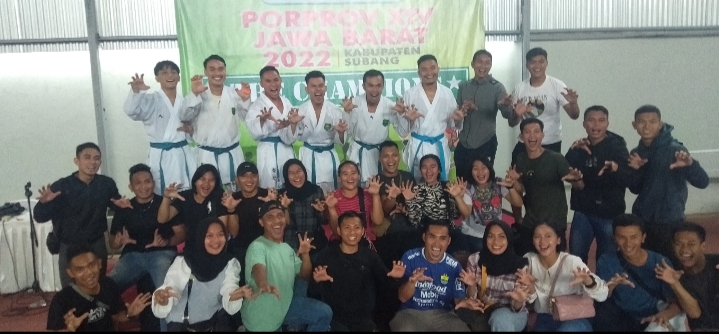 Subang Akhirnya Juara Umum Cabor Karate Porprov Jabar 2022, Lampaui Target Perolehan Medali