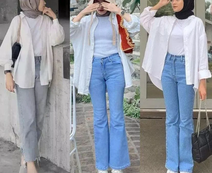 Inspirasi OOTD Kemeja Putih Perempuan Hijab, Simple dan Stylish!