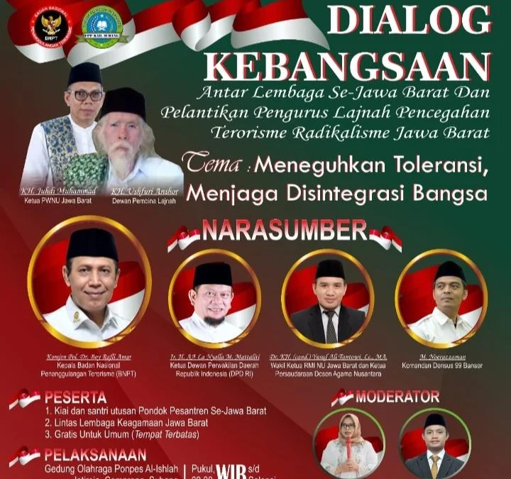 Dialog Kebangsaan Antar Lembaga se Jawa Barat Bakal Digelar di Subang, Menghadirkan Narasumber Kepala BPNT Hingga Ketua DPD RI