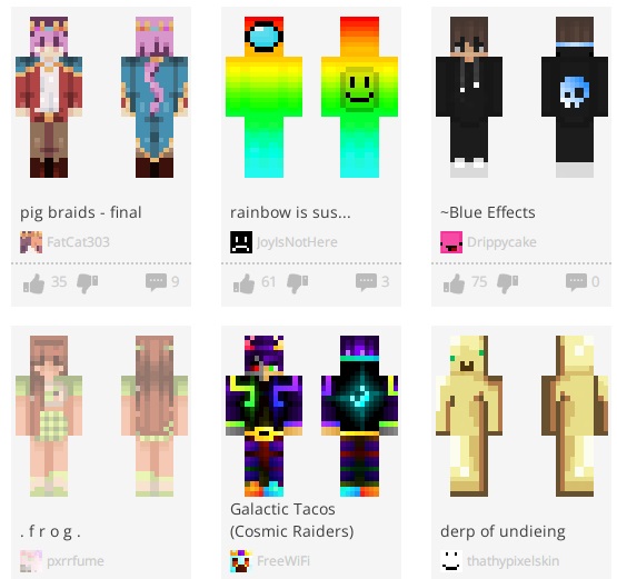 3 Cara Membuat Skin Minecraft Sendiri, Lengkap Link Download (ilustrasi minecraft skin via minecraftskins,com)