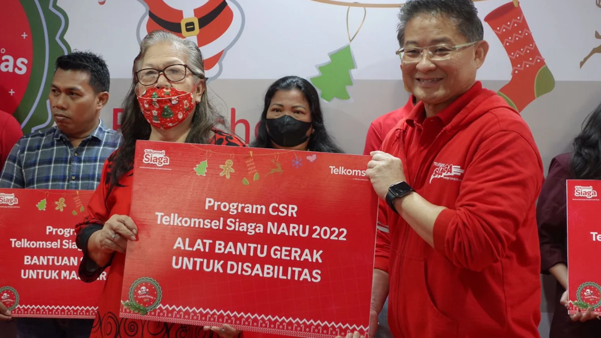 Telkomsel Siaga Berbagi Kasih Tanpa Batas di Momen Natal 2022