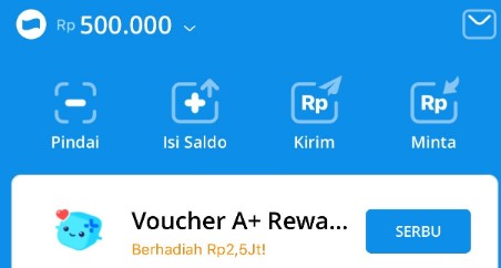 Saldo Dana Gratis Rp500.000 Setiap Hari Langsung Cair Terbaru