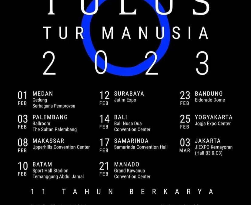 Nonton Konser Tulus : TUR Manusia 2023, Cek Info Tiketnya di Sini!