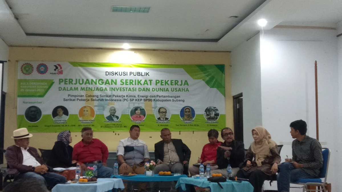 Diskusi Publik Perjuangan Serikat Pekerja di Subang: Jangan Pasarkan Upah Murah Demi Tarik Investor 