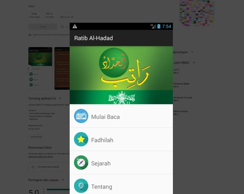 Bacaan Ratib Al Haddad Lengkap, Disertai Latin dan Artinya, Bisa Download PDF di Sini (Ratib Al Haddad via Google Play Store)