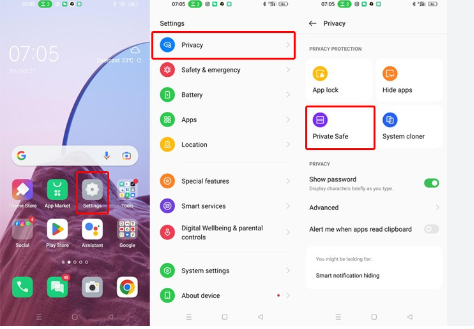 cara melihat foto yang di privatedi hp oppo