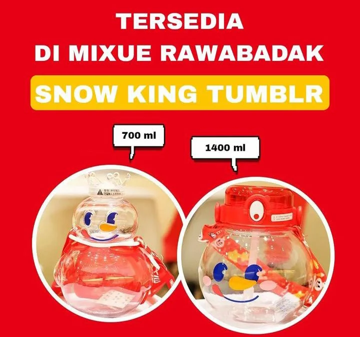 Botol Tumbler Mixue yang Asli