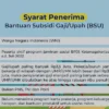 TERBARU! Perhatikan Syarat Ini, Agar Syarat BSU Ketenagakerjaan Cair dengan Cepat