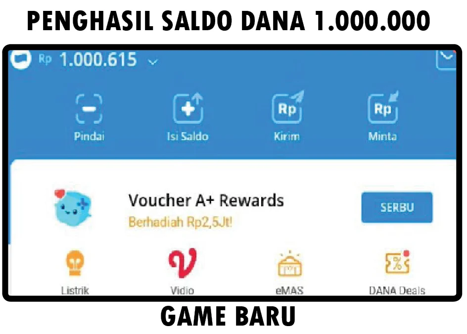 Game Baru Penghasil Saldo Dana 1.000.000