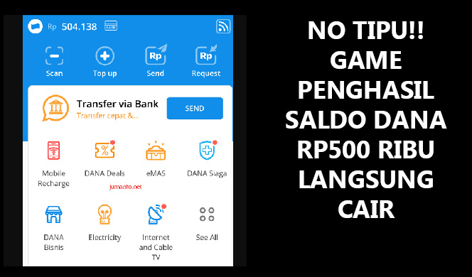 No Tipu!! Game Penghasil Saldo Dana Rp500 Ribu Langsung Cair