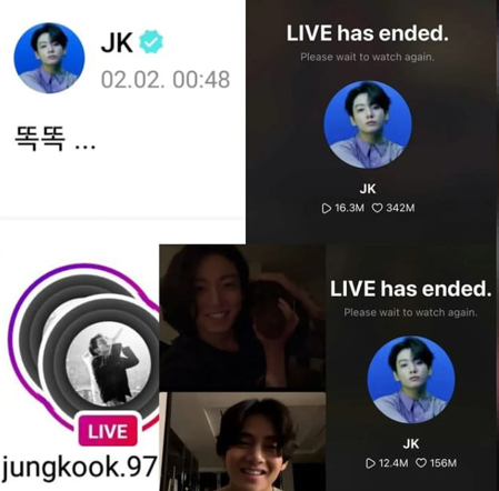 Live tengah malam jungkook bts