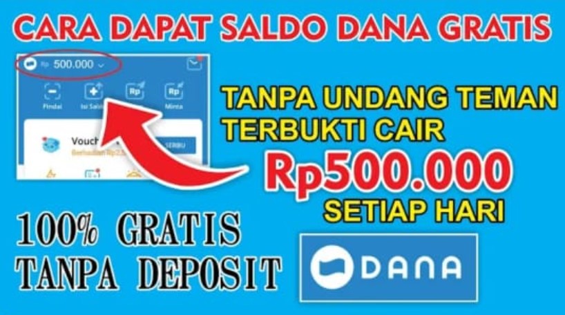 Game Penghasil Saldo Dana 500 Ribu Tanpa Deposit Langsung Cair Terbaru 2023