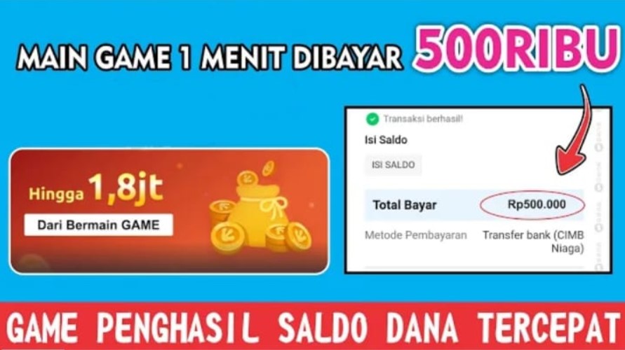 Game Penghasil Saldo Dana 500 Ribu Terbaru 2023 Tanpa Deposit Langsung Cair