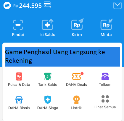 Game Penghasil Uang Langsung ke Rekening, Klik Disini Untuk Memainkan dan Dapatkan Uangnya Sekarang Juga!