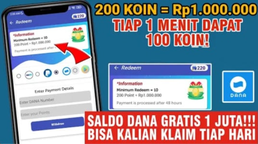 Game Penghasil Saldo Dana 1 Juta Tanpa Deposit Terbaru 2023