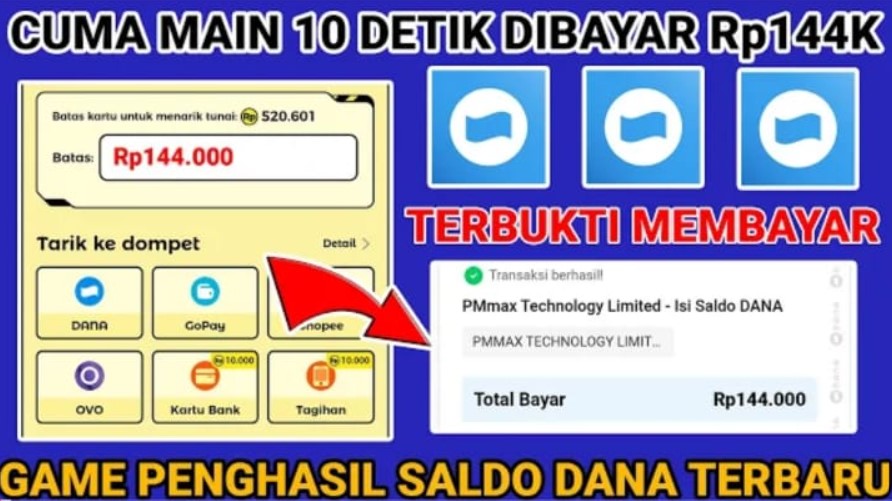 Game Penghasil Saldo Dana 144 Ribu Setiap 10 Detik Langsung Cair Terbaru 2023