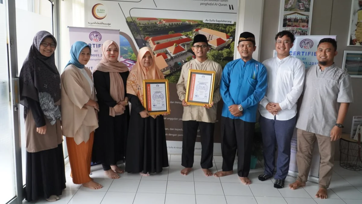 TKIT As-Syifa dan SMPIT As-Syifa Boarding School Akhirnya Tersertifikasi ISO 9001:2015