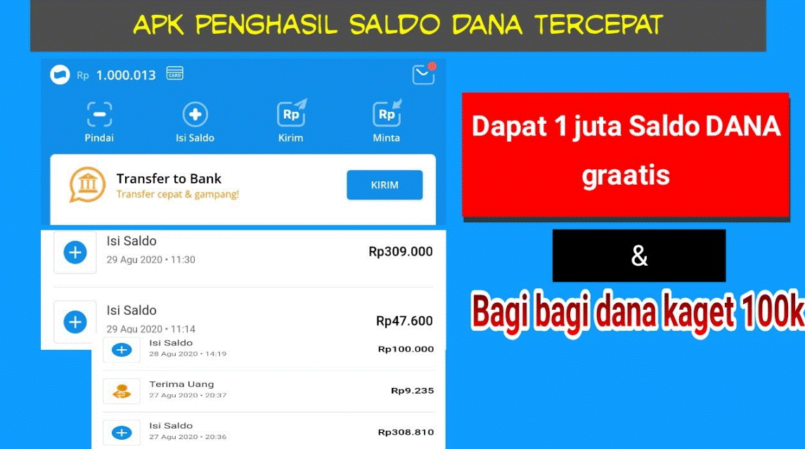 Heran Tiap Hari Narik Terus 1 Juta! Game Penghasil Saldo Dana Tercepat 2023