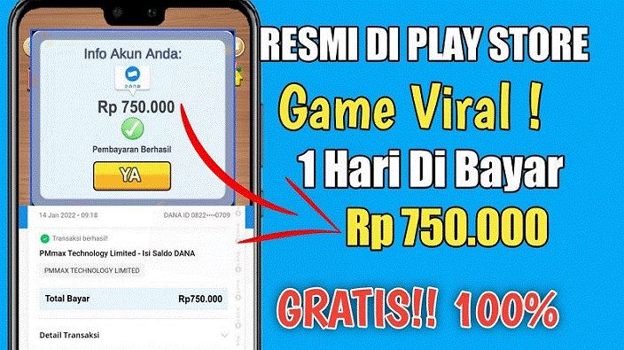 Terbukti! Dibayar 3 Juta Perhari Dari Games Penghasil Saldo Dana Tercepat