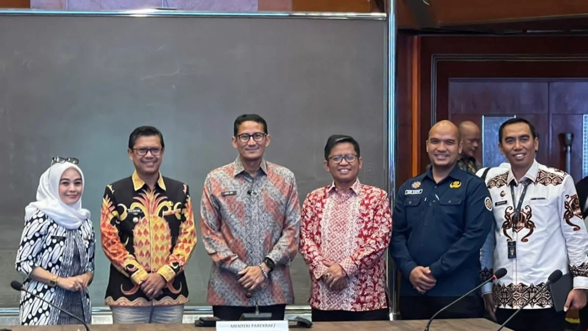 Wabup Agus Masykur Sampaikan Potensi Wisata ke Sandiaga Uno, Subang Miliki 84 Objek Wisata 