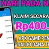 Game Penghasil Saldo Dana Tercepat 400 Ribu Langsung Cair ke Dana