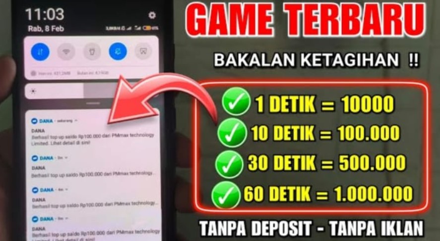 Game Penghasil Saldo Dana 500 Ribu Tanpa Deposit Tanpa Iklan Terbaru 2023