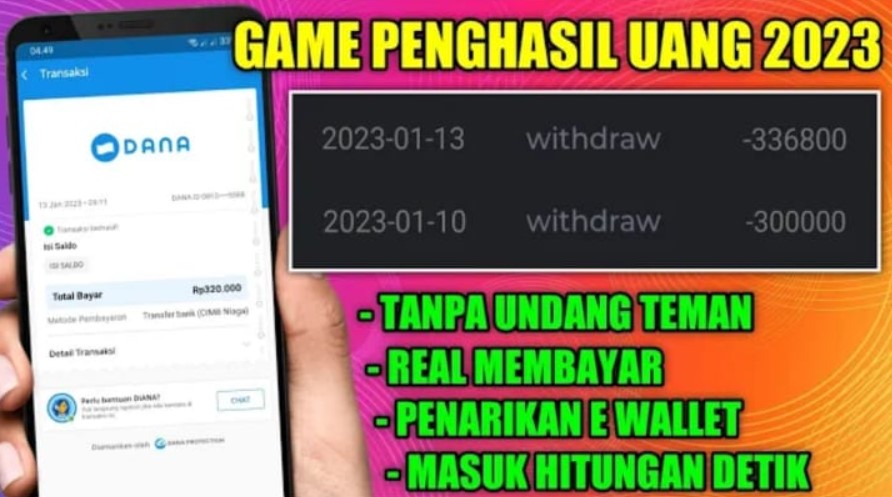 Game Penghasil Uang 300 Ribu Tanpa Deposit Masuk Hitungan Detik