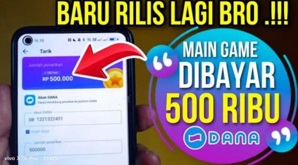 Game Saldo Dana 500 Ribu Tanpa Iklan Terbaru 2023