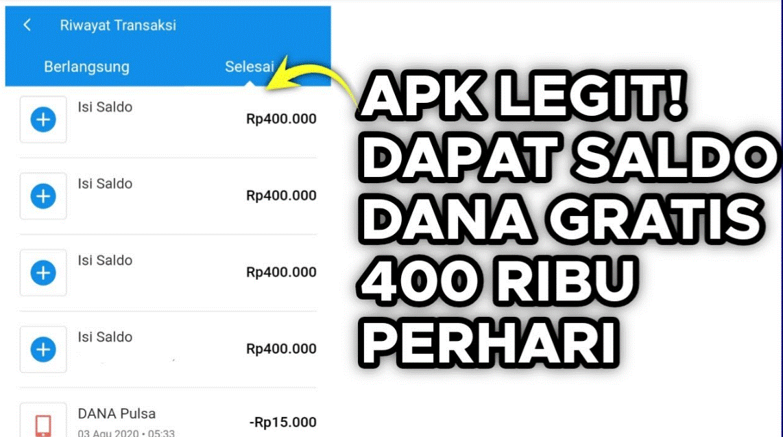 Terbaru! Aplikasi Penghasil Saldo DANA 2023 Bisa Langsung Withdraw Dijamin Cair Rp. 400.000