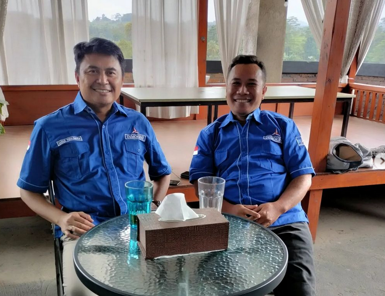 DPC Partai Demokrat Subang Nobar Kunjungan Anies ke Kantor DPP Demokrat