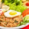 cara menghias nasi goreng