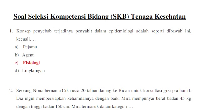 Latihan Soal CPNS 2023 SKB untuk Formasi Tenaga Kesehatan, Cek di Sini!