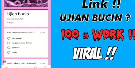 Bucin Berat Sama Kamu! Link Ujian Bucin Docs Google Form Viral dan Sedang Ramai Diperbincangkan